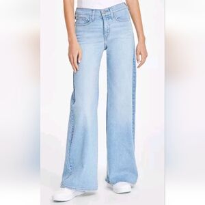 LEVI'S 318 Shaping Wide Leg Women's Jeans, Tall Glass Of Water